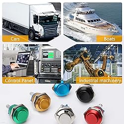 STARELO 16MM 5/8" Momentary Push Button Switch High