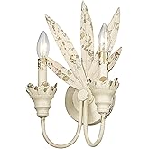 Golden Lighting Lillianne 2-Light Wall Sconce in Antique Ivory