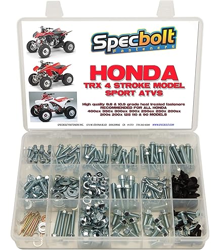 Red O-Ring Chain &amp; Sprockets Kit For 05-14 Honda TRX400 EX Sportrax 400