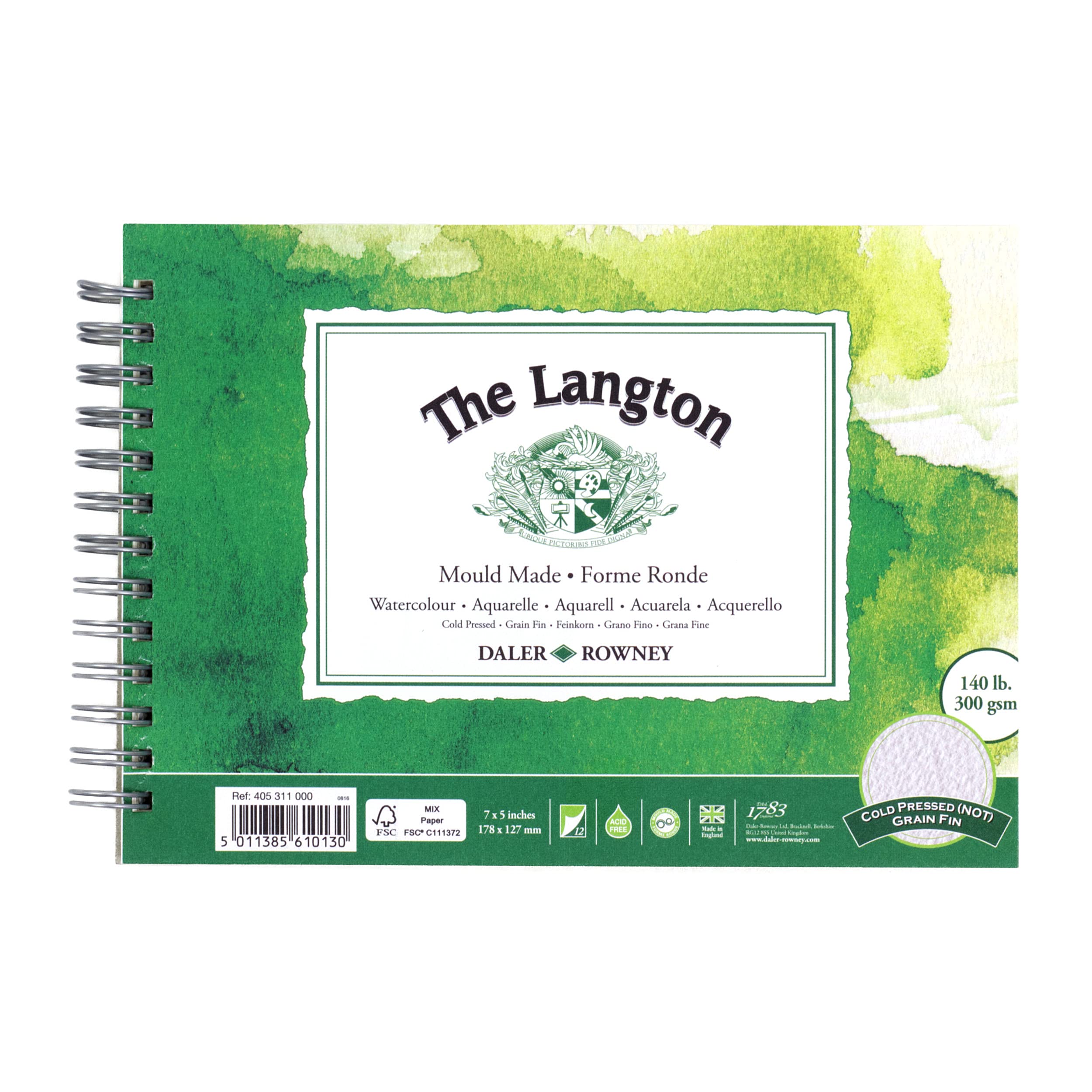 Daler-Rowney Langton Spiral Not 7 inches x 5 inches, GDALS75 Beige