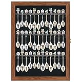 36 Souvenir Tea Spoon Solid Wood Display Case Rack