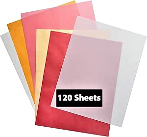 thumbnail image 2 of Pretty Colored Vellum Paper - 50 Sheets, 10 Colors, Printable Translucent Paper 2 of 14