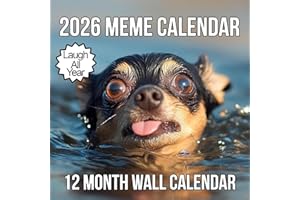 ETERNA GOODS 2026 Memes Wall Calendar | 12 Months of Hillarious Memes/Jokes to Keep You Laughing All Year, Funny White Elephant Gift For Him or Her, Give Them Something That Will Make Them Smile