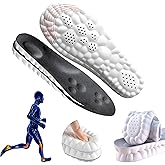 2 Pairs Cloud Insoles - 4D Cloud Technology Insole - Super Soft Comfort Insoles, U-Shape Memory Foam Insoles, Trim to Fit Inserts (Black, Men: 8-11.5)