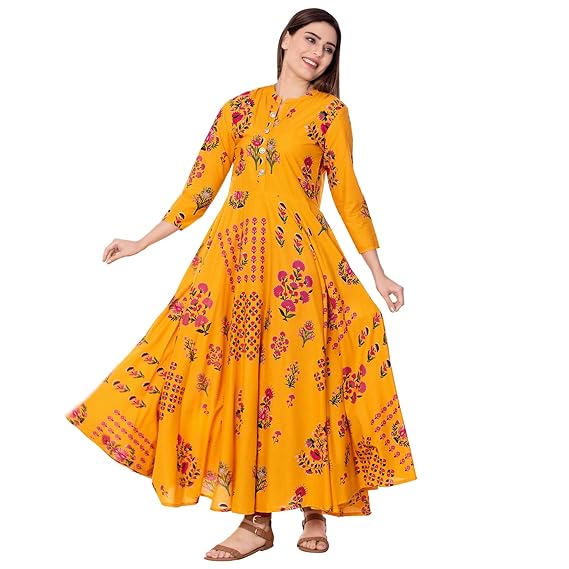 Women's Cotton Anarkali Kurta