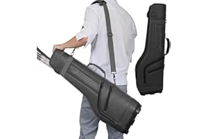 WOSOFE Small Park Golf Carry Bag, PU Women Men Lightweight Par3 Gofl Bag, Holds a Full Set of Clubs for Driving Range Practice with Shoulder Strap Easy Transport