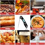 DOQAUS Meat Thermometer 3s Instant Read Backlit LCD Foldable Probe view 5