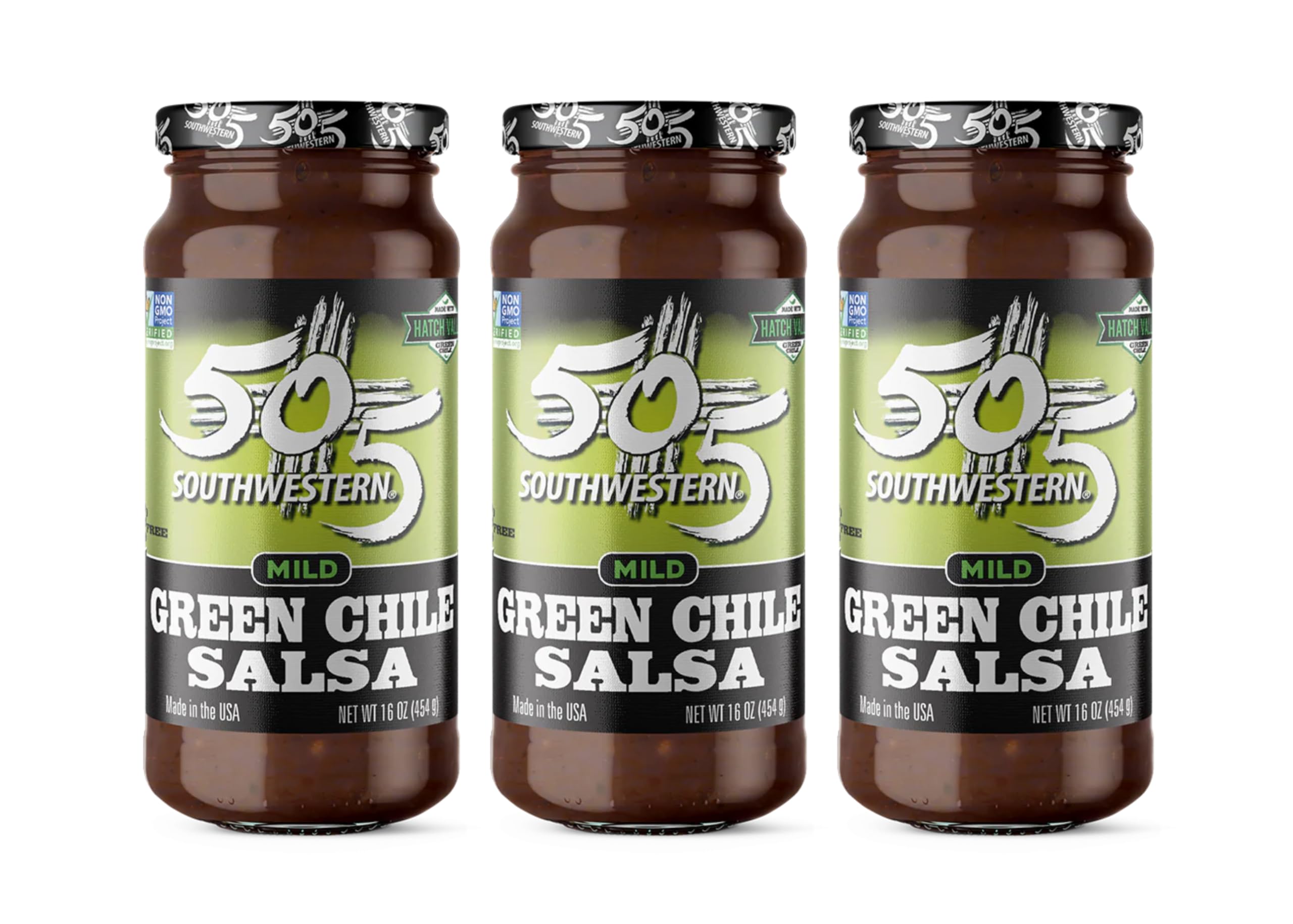 505 Southwestern (16 oz (Pack of 3), Green Chile Salsa Mild) Image