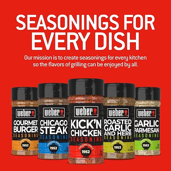 WEBER KICK’N CHICKEN SEASONING, 5 OZ