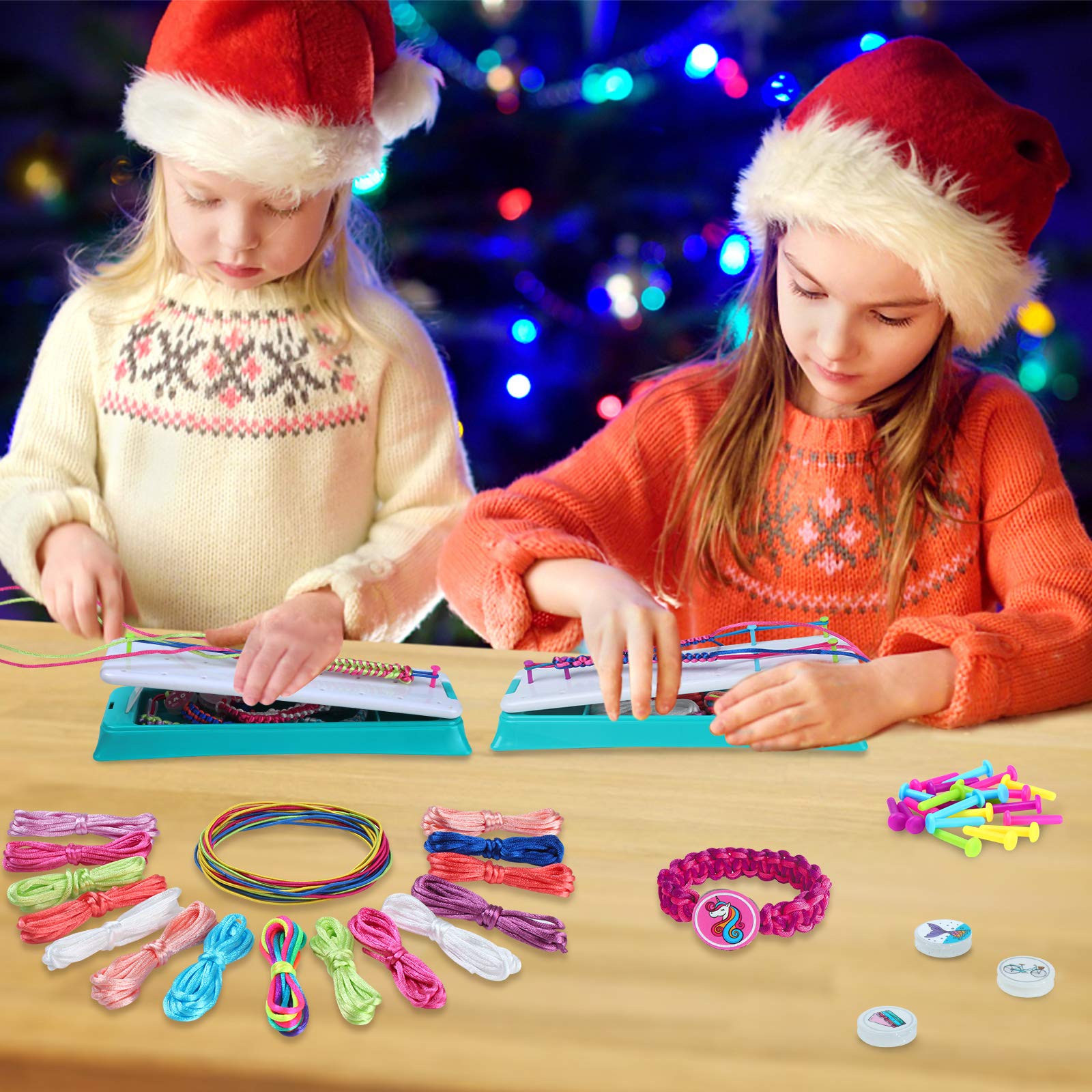 GILI Friendship Bracelets Refill Pack with 15 Latest Theme Stickers, Art and Crafts Toys for Girls Age 6, 7, 8, 9, 10, 11, 12, DIY Christmas and Birthday Gifts for 8-12 Year Old Kids and Teen Girls