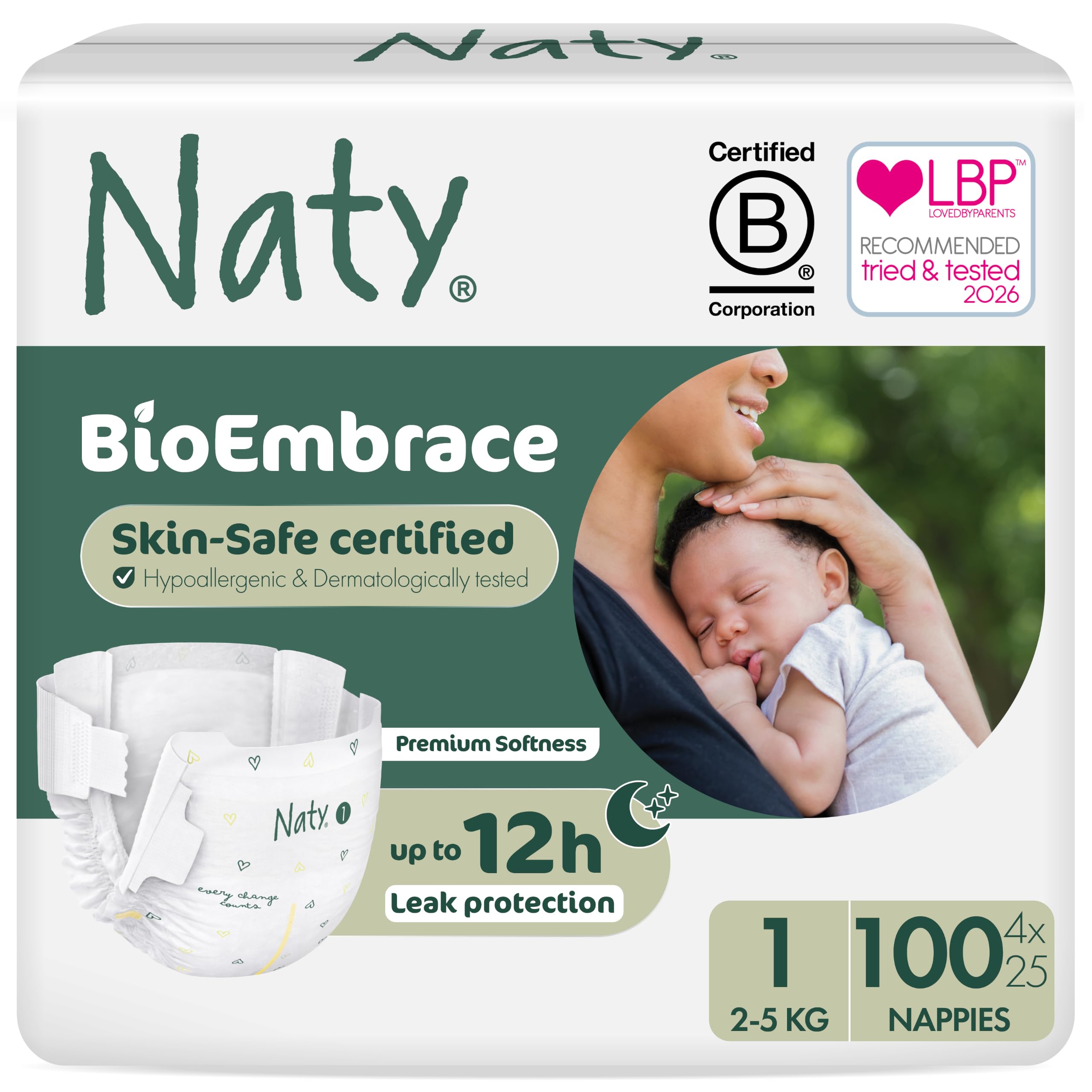 Naty BioEmbrace Baby Newborn N...