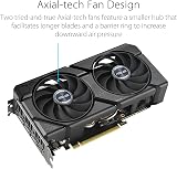 ASUS GeForce RTX 4060 DUAL EVO 8G OC Graphics Card 2535 MHz Boost PCIe 4 view 2