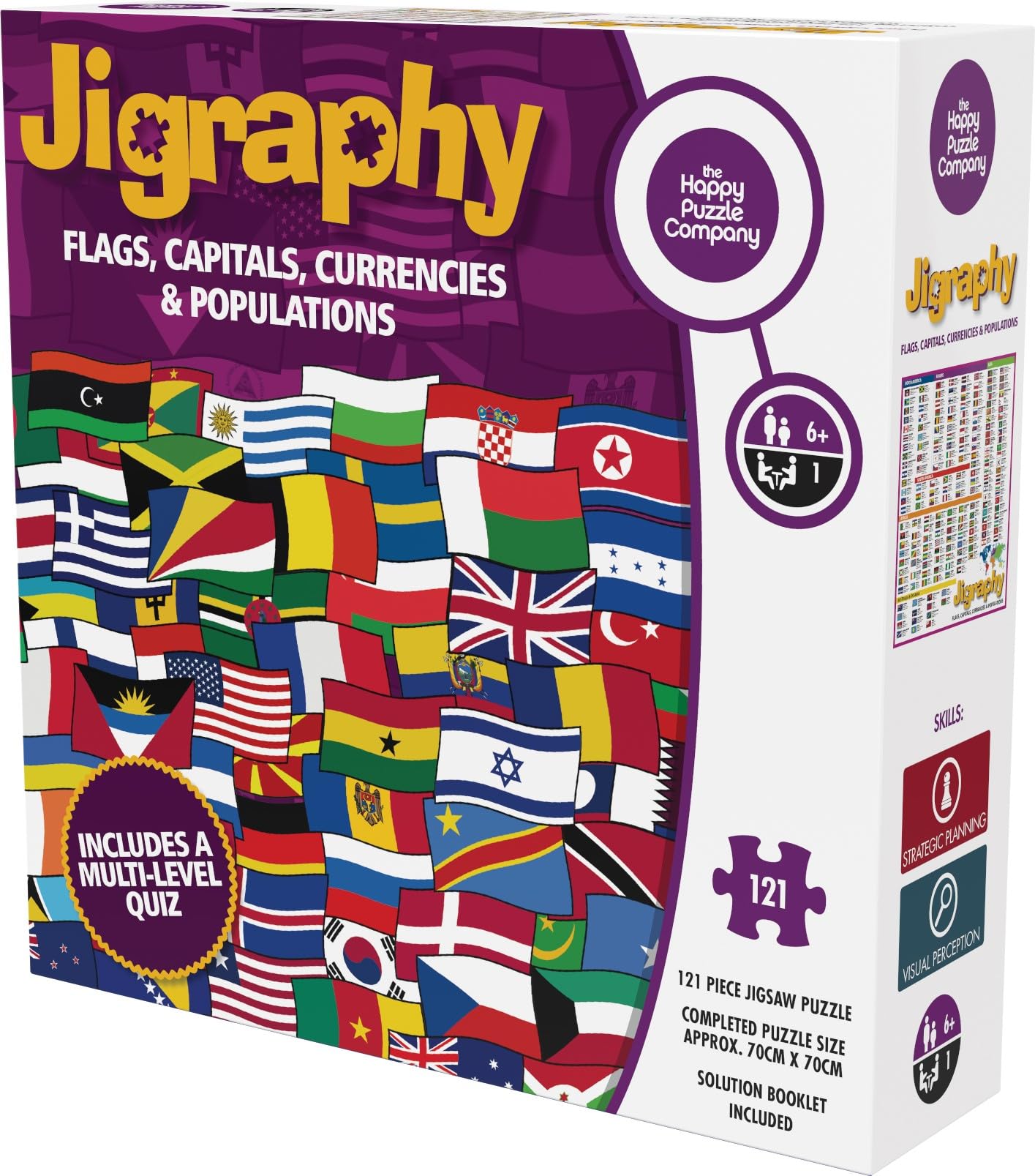 Jigraphy: Flags, Capitals, Currencies & Populations