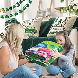 Ivarunner Pink Christmas Blanket Throw, Gnome