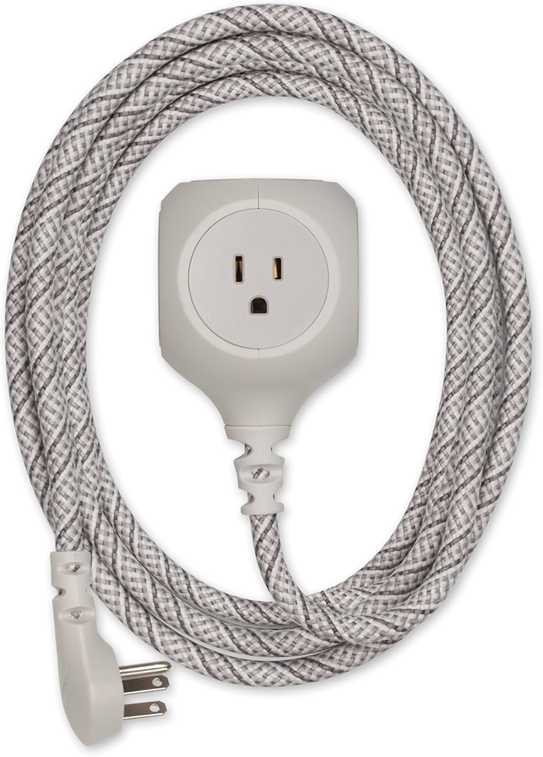 360 Electrical 360510 Habitat Braided Extension Cord with 3.4A Dual USB