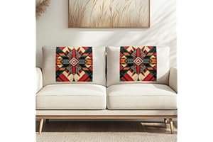 Fuojuvelie Recliner Headrest Protector Aztec Headrest Covers for Recliners Non Slip Sofa Head Protector Furniture Protector for Recliner Sofa Slipcovers 2 Pcs