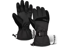 Tough Outdoors Snow Gloves - Men's & Women's Waterproof Winter & Snowboarding Gloves