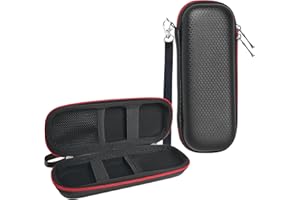 Wolfteeth Vape Pen Battery Case Storage Smell Proof Container Hard Shell EVA Cord Organizer Electronics Organizer Travel Case Pouch (Empty Only) Black