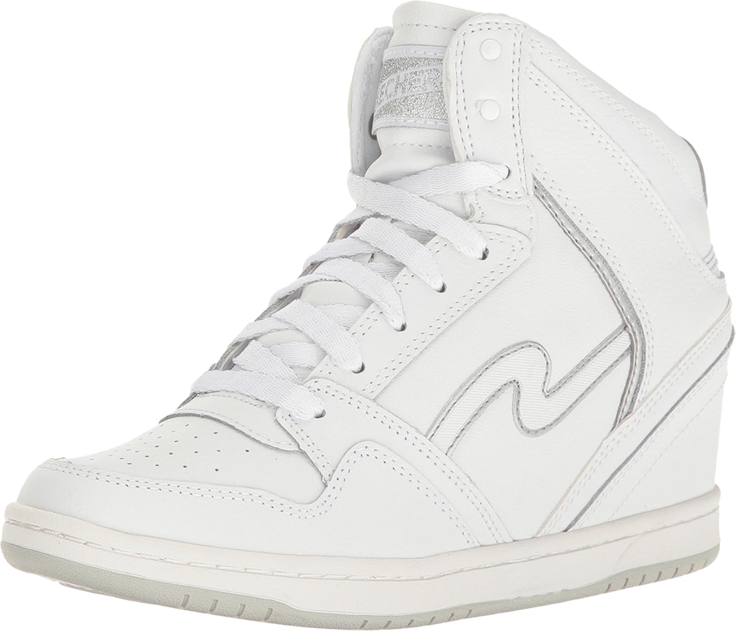 skechers high top wedge sneakers