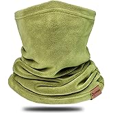 Winter Neck Warmer Gaiter Fleece Neck Cover Cotton Balaclava Windproof Face Cover Mask for Women Men