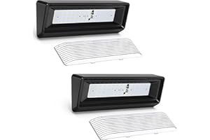 Leisure LED 2X RV Exterior Porch Utility Light XL 12v 650 Lumen Lighting Fixture. Replacement Lighting for RVs, Trailers, Campers, 5th Wheels Black Base Clear Lens (Black, 2-Pack)