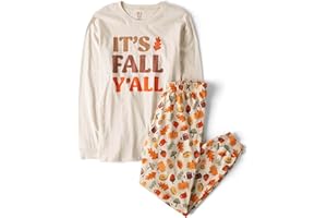 The Children's Place Unisex-Adult 2 Piece Snug Fit Cotton Pajama Set