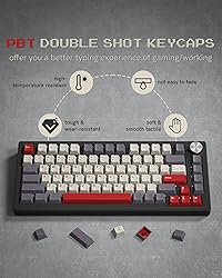 Womier Keycaps, Custom PBT Doubleshot Keycaps 60 65