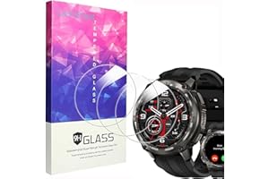 Lamshaw Compatible for KOSPET Tank T4 Smart Watches Screen Protector, [3 Pack] 9H Tempered Glass Screen Protector Film Compat