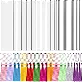 90Pcs Sublimation Blanks Bookmark, BetterJonny 30Pcs Metal Craft Bookmark with Tassels Rectangle Double Sided Sublimate Unfinished Book Marker Tags for Classroom Projects and Present Tags