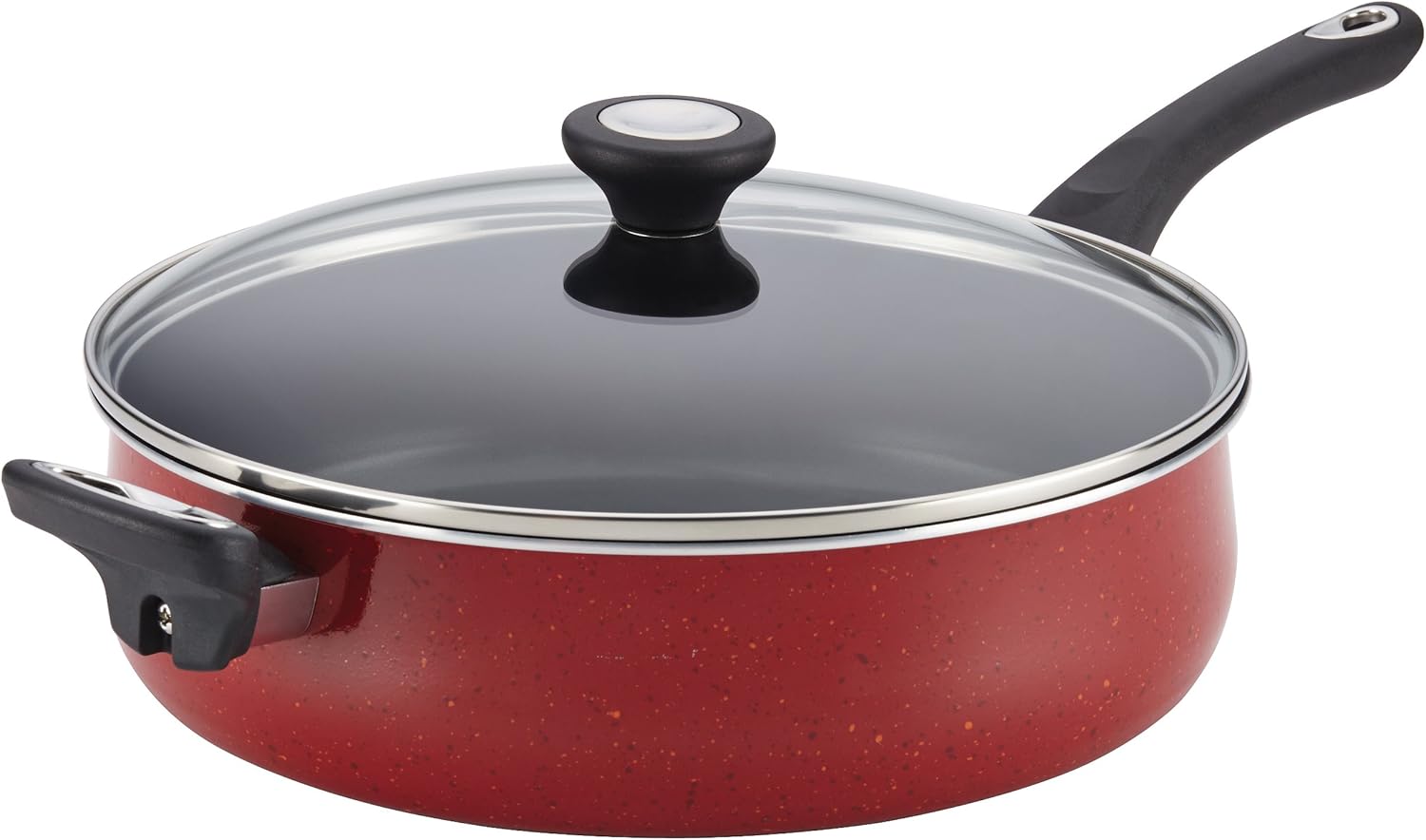 Farberware New Traditions Nonstick Jumbo Cooker/Saute Pan with Helper Handle and Lid, 5 Quart, Silver