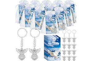 Ecally 40 Set Funeral Favors for Guests Keychain Celebration of Life Favors Gift for Memorial Party Supplies Loss of Loved One (Classic Style)