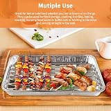 30-Pack Disposable Barbecue Trays 34x23x2.8cm Aluminum Foil Pans view 8
