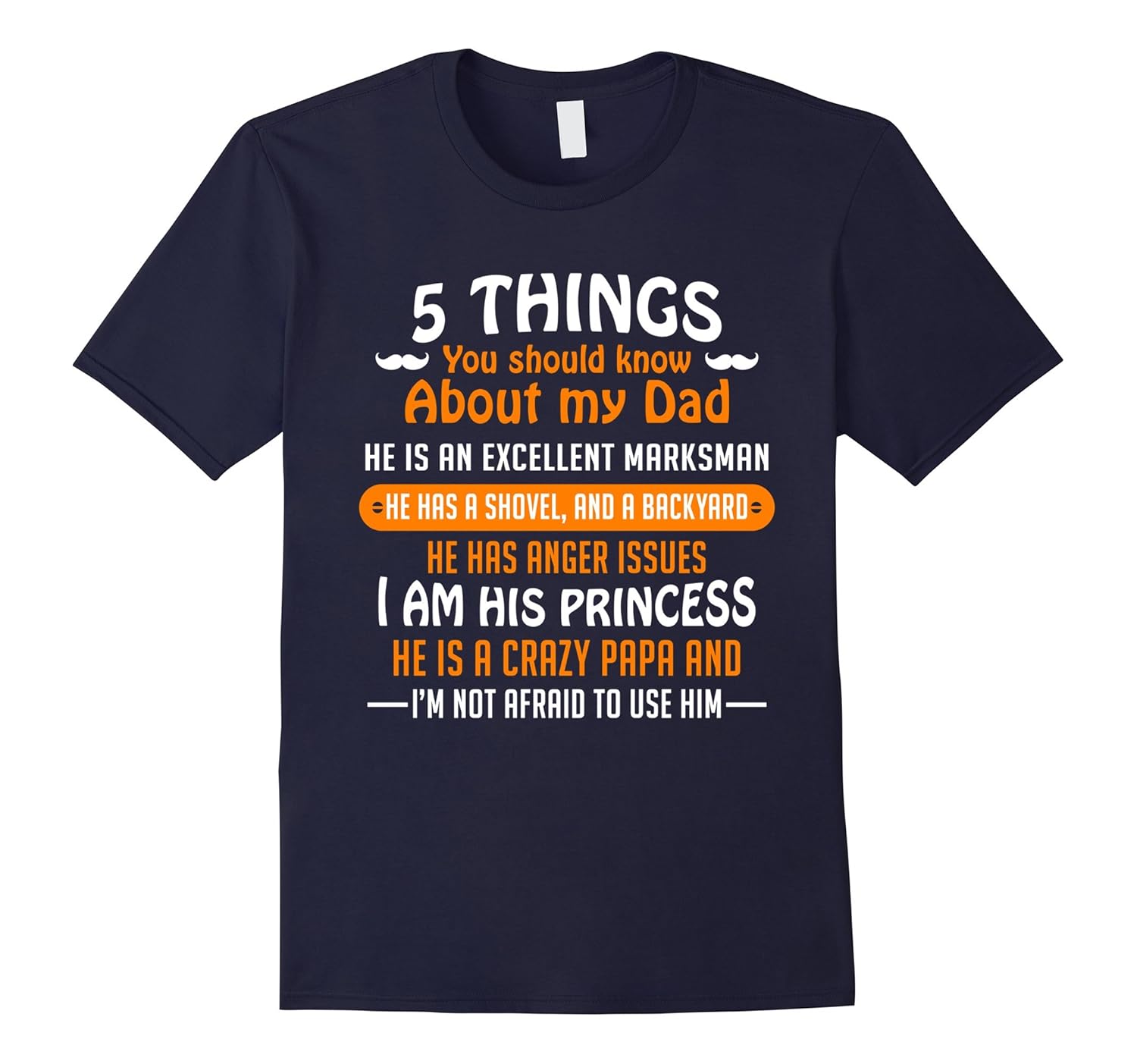 5 Things You Should Know About My Dad T-Shirt for daughter-AZP