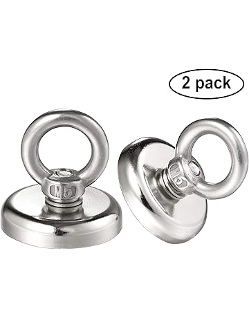 Wukong Imanes de Neodimio, 32mm de diámetro ganchos magneticos,35kg Fuerza de Tracción Imán