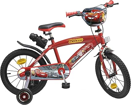 disney cars lightning mcqueen children s bicycle 16 inch kids bike bicycle boy amazon co uk sports outdoors