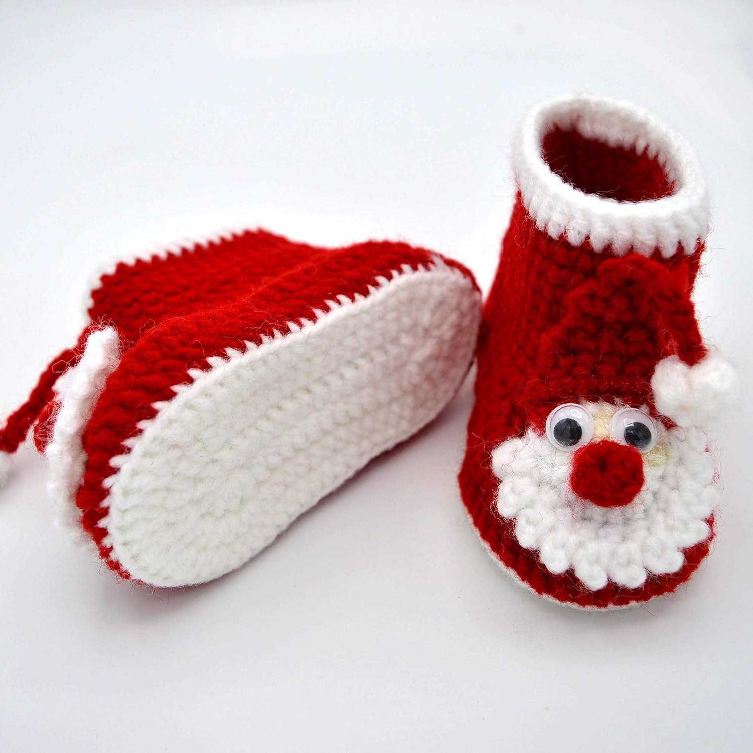 newborn christmas booties