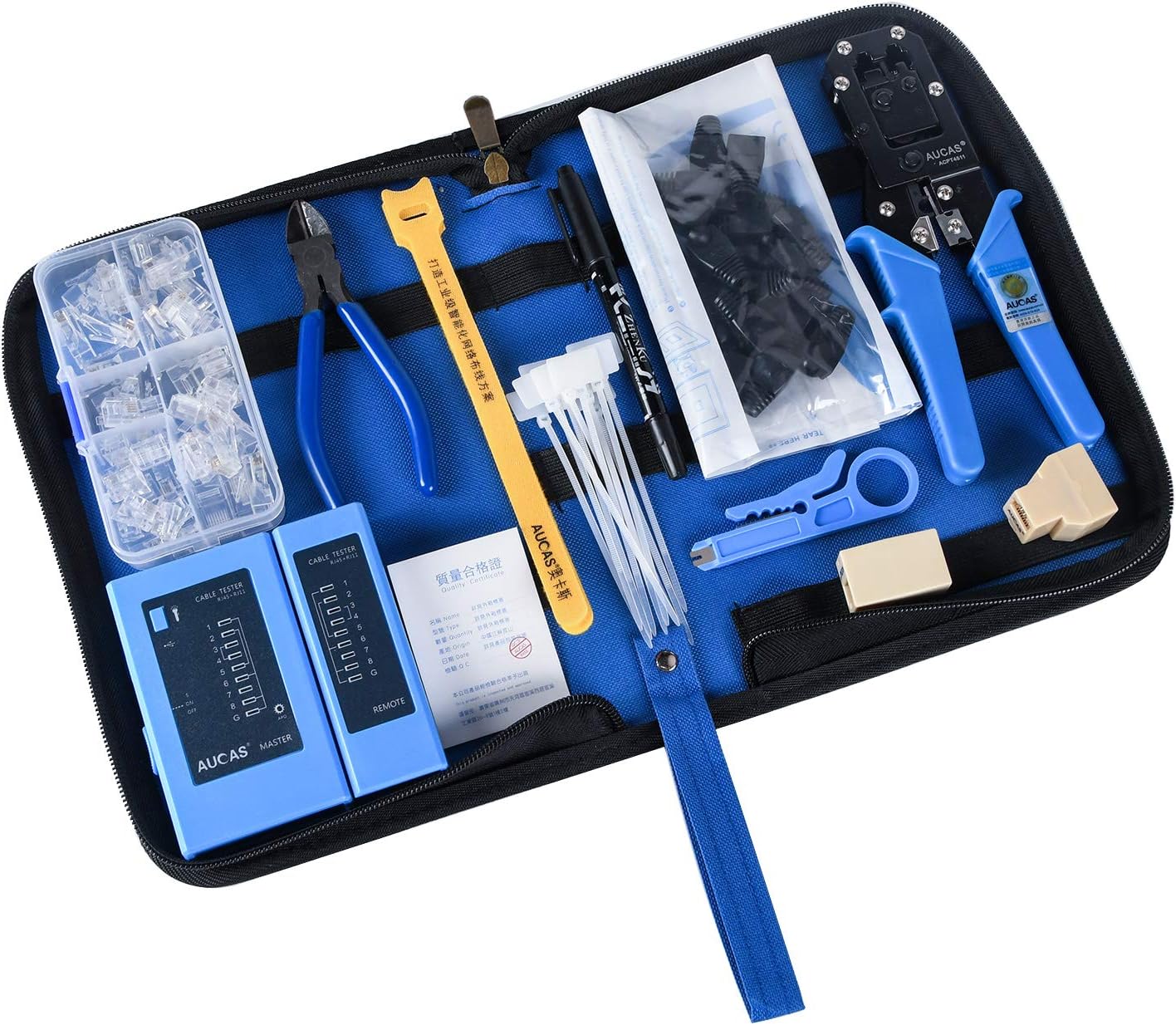 Cable Tool Set Kit RJ11/RJ45 Cable Crimping Cat6/Cat5 Crimper