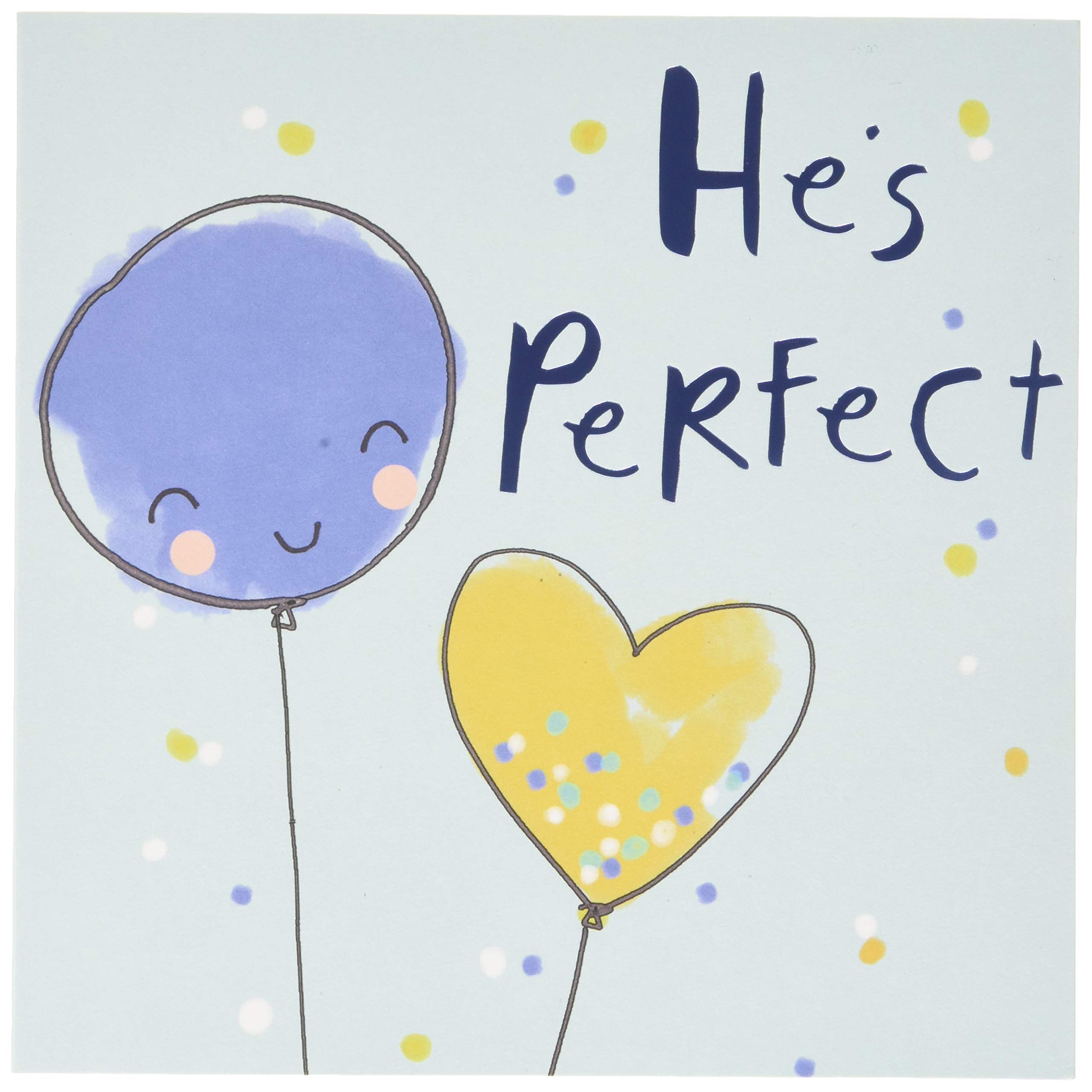 Hallmark Baby Boy Birth Congratulations Card - Cute Balloons Design