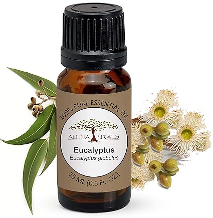 All Naturals Eucalyptus Essential Oil 15 ML (Ooty) 100% Pure for Cough, Colds, Clear Breathing, Joints Pain, Mosquitos