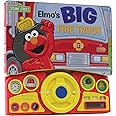 Sesame Street - Elmo's Big Fire Truck Adventure - Sound Book with Interactive Toy Steering Wheel - PI Kids (Play-A-Sound)