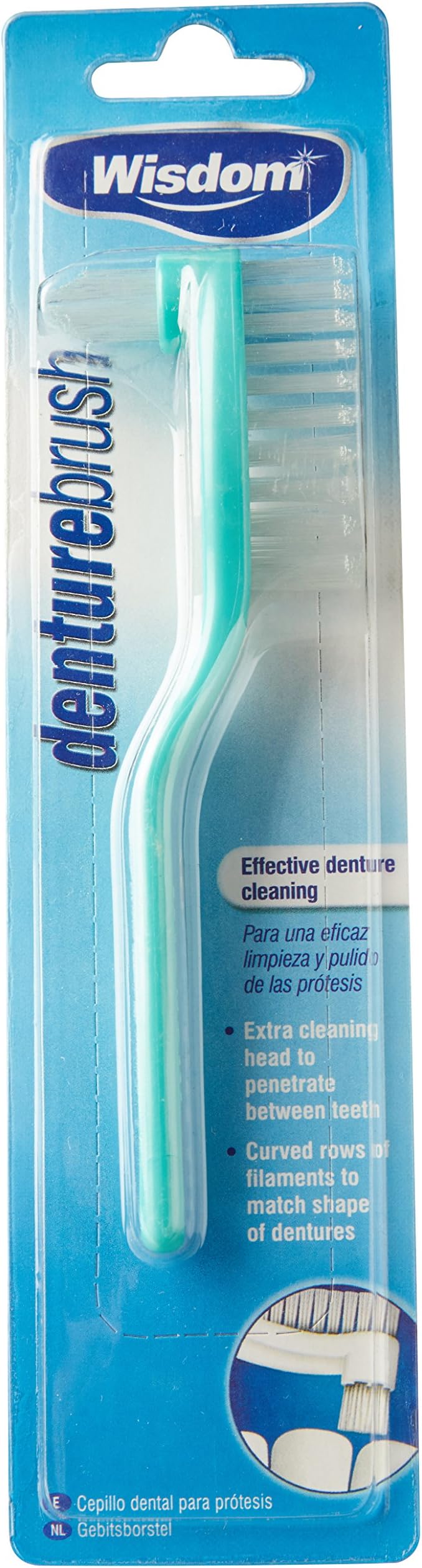 Wisdom Denture Brush 1 pack Toothbrush Wisdom Brand