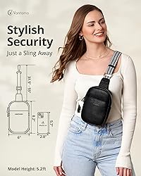 Vantamo Sling Bag for Women 29"-52" Adjustable