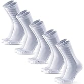 DANISH ENDURANCE Ultra-Comfort Crew Running Socks, Performance Socks, Men & Women - 3 or 5 Pack