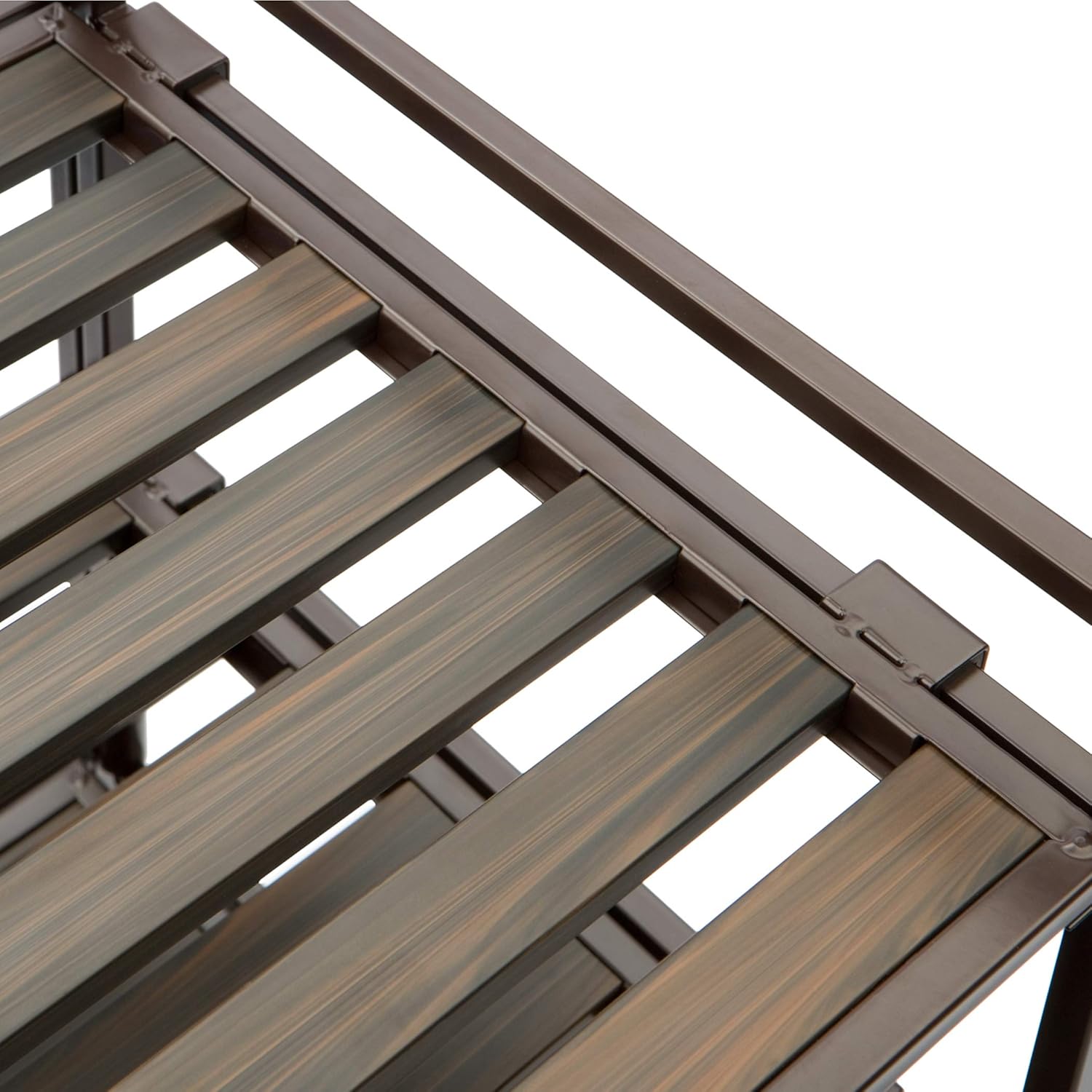 Seville Classics 3-Tier Stackable 12-Pair Shoe Rack Wood Resin Metal Freestanding Storage Shelf for Bedroom, Closet, Entryway, Dorm Room, Espresso Slat: Home & Kitchen