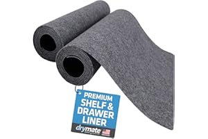 Drymate Premium Luxury Shelf & Drawer Liner, Thick Cushioned Fabric, Non-Adhesive, Absorbent, Waterproof, Slip-Resistant, Lin