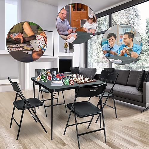 Amazon Square Folding Table And Chairs Spaco Folding Table Set