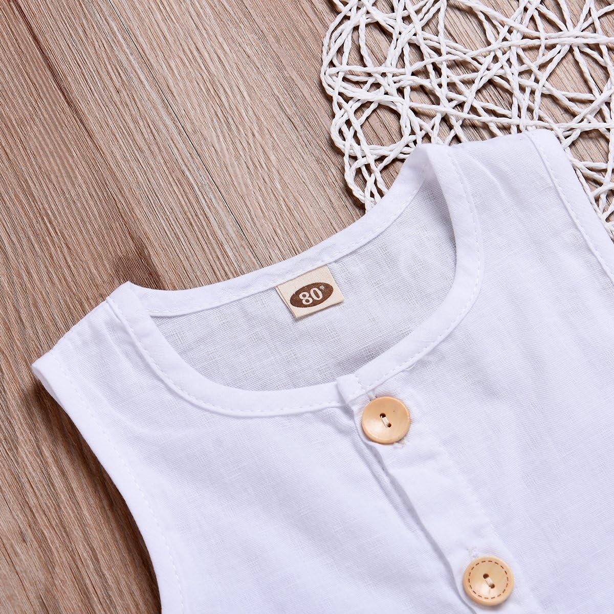 Aalizzwell Infant Baby Boys Girls One Piece Sleeveless Romper Jumpsuit Summer Clothes: Clothing