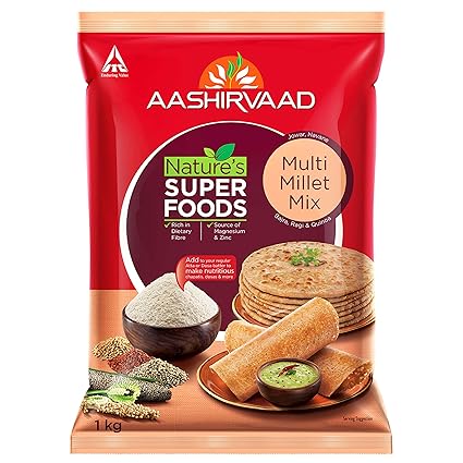 Aashirvaad Nature's Super Foods Multi Millet Mix Pouch, 1 kg