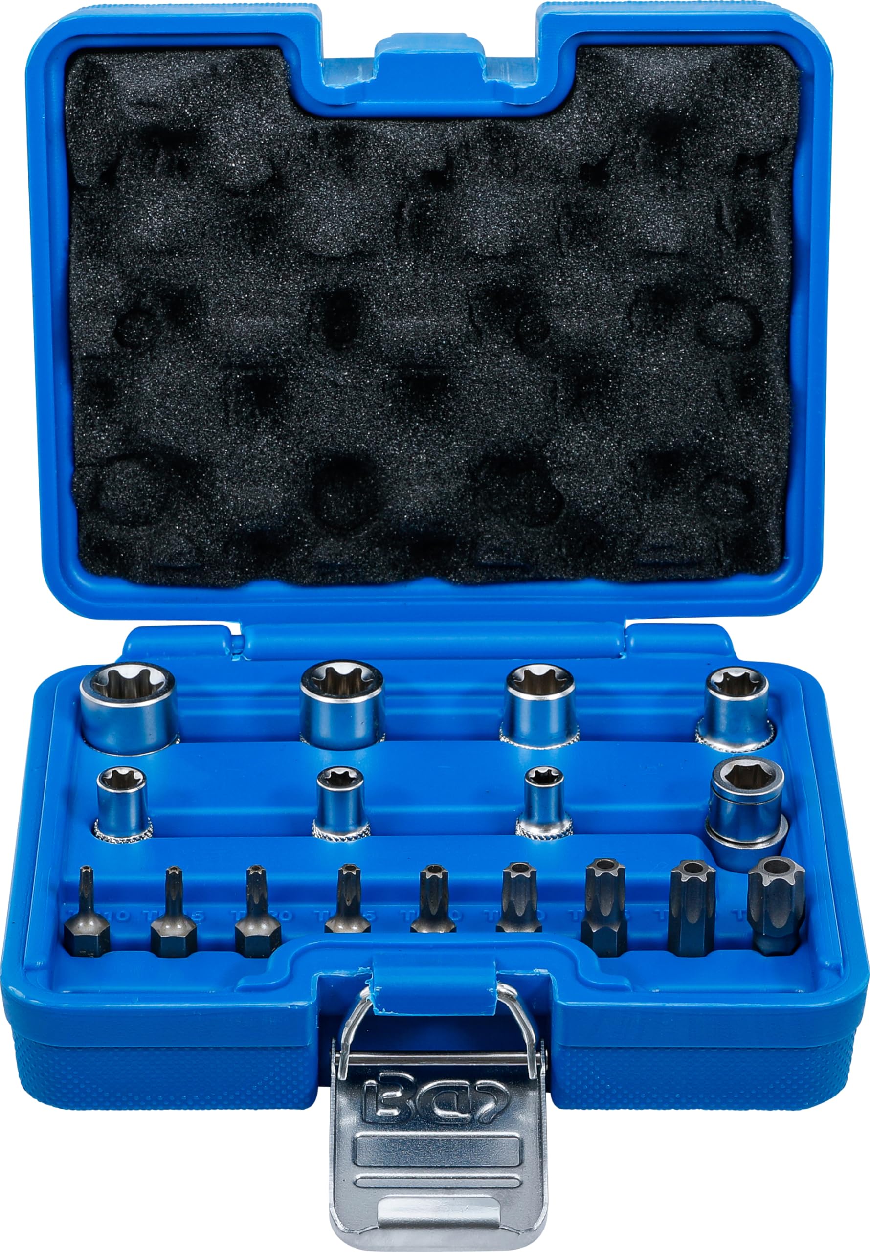 BGS 5023 | Bit and Socket Set | E-Type / T-Star (for Torx) | 17 pcs.