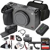 Sony FX3 / FX3A Cinema Full-Frame Mirrorless Camera 12.1MP &amp; Bag Bundle | For Photography &amp; Video | 12.1MP Full-Frame | 12.1MP Exmor R BSI Sensor | Bag + 64GB Memory Card + Tripod + Cap Keeper + More